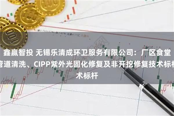鑫赢智投 无锡乐清成环卫服务有限公司：厂区食堂管道清洗、CIPP紫外光固化修复及非开挖修复技术标杆
