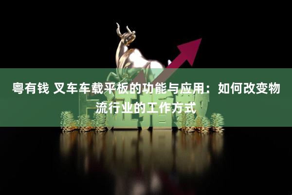 粤有钱 叉车车载平板的功能与应用:如何改变物流行业的工作方式